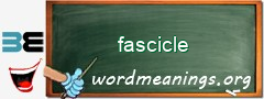 WordMeaning blackboard for fascicle